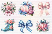 Pastel Preppy Pumpkin PNG, an Illustration by CreationArt (Thumbnail 2 of 4)