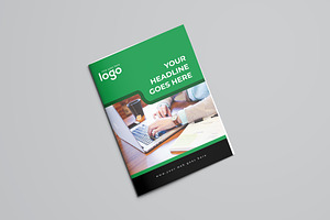 Corporate Green Bifold Brochure, a Brochure Template by ZAAS