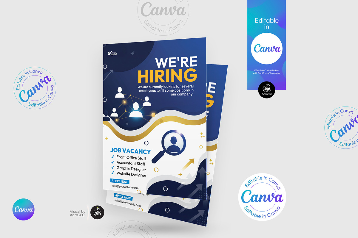 Hiring Flyer Template, a Flyer Template by Aam360 (Photo 2 of 3)