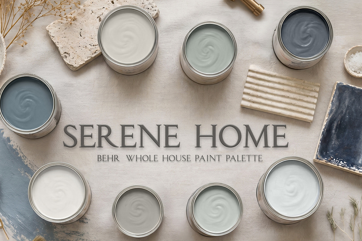 Behr Serene Home Paint Palette, a Presentation Template by CONCEPT COLORS (Photo 1 of 9)