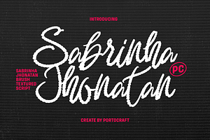 Sabrinha Jhonatan Brush Scipt, a Script Font by Portocraft