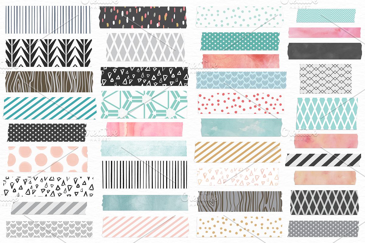 Washi Tape + Frames and Notes, a Templates & Theme by patternpop studio (Photo 2 of 3)