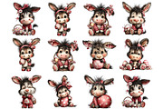 Quirky Easter Donkey Clipart, an Illustration by DreamArtGraphic (Thumbnail 2 of 4)