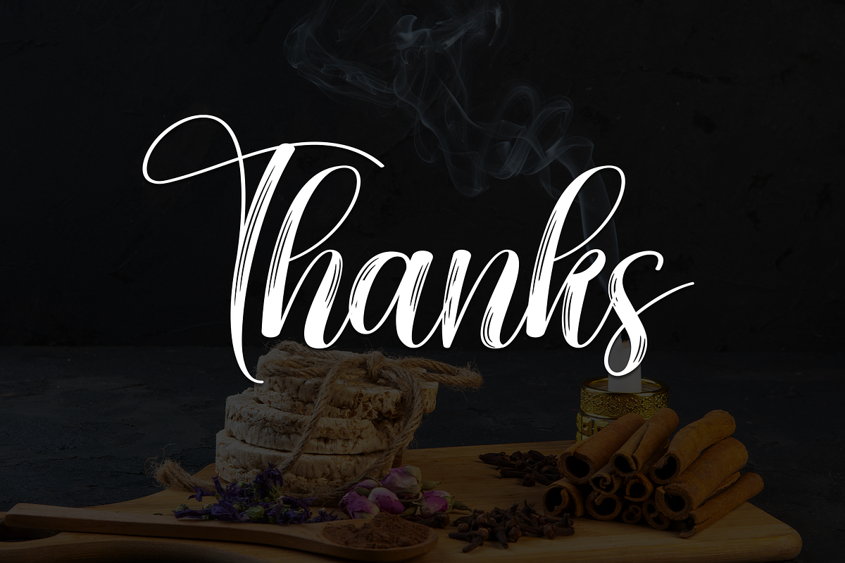 Aromatic | Script Font, a Handwritten Font by Scratchones (Photo 9 of 9)
