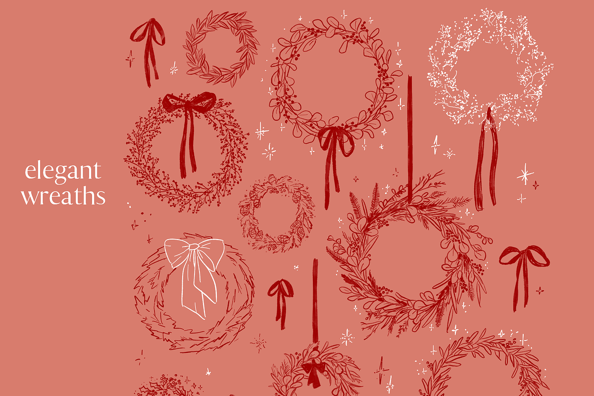 Christmas Illustrations + Lettering, a Seasonal Illustration by eclosque (Photo 6 of 34)