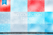 Abstract Winter Backgrounds IV, a Texture Graphic by cDDesign (Thumbnail 1 of 7)