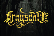 Crayscale-Blackletter Victorian Font, a Blackletter Font by Flawless And Co (Thumbnail 1 of 10)