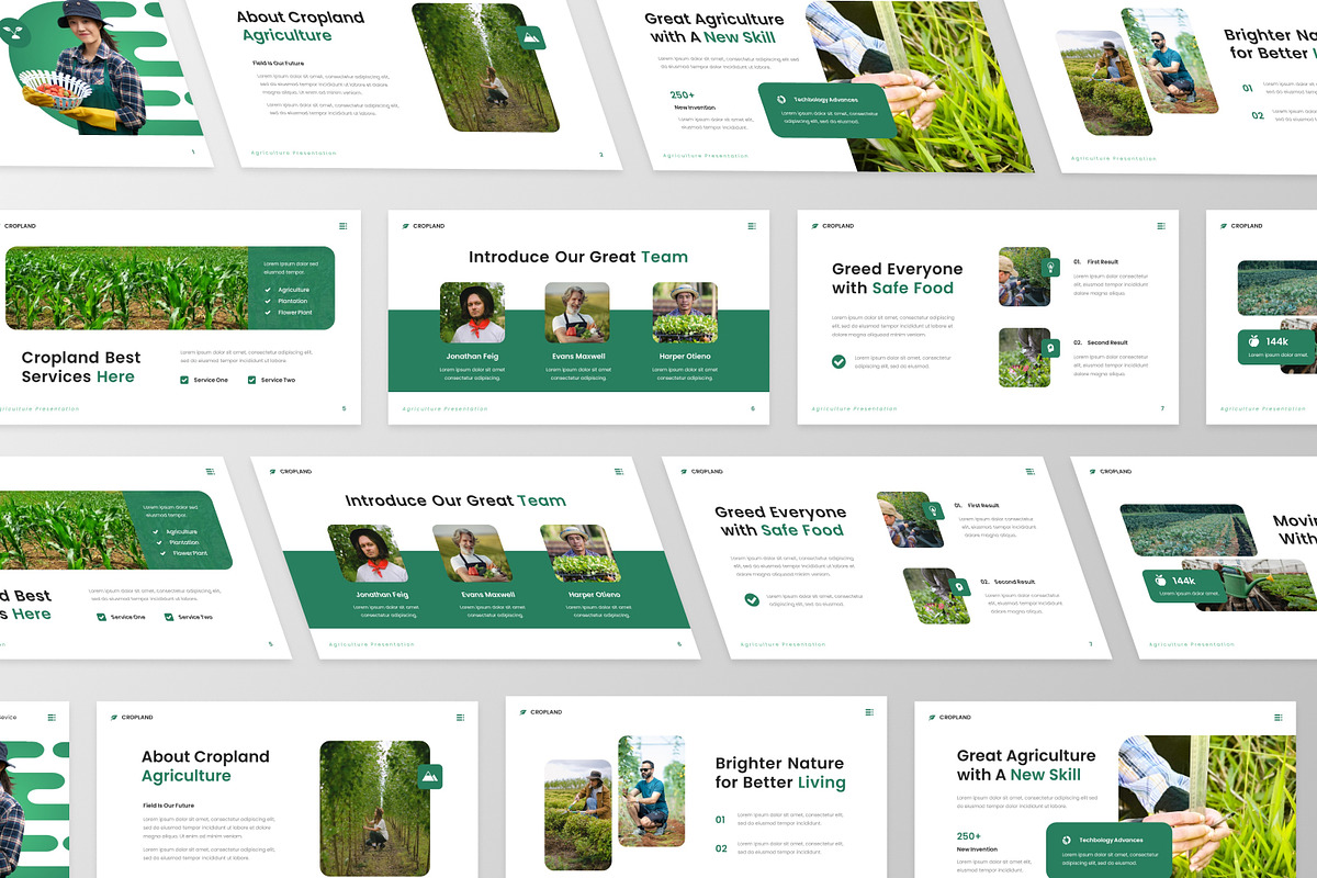 Cropland - Agriculture Google Slide, a Presentation Template by MtvtdArt (Photo 5 of 6)