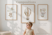 Balloon Animals Watercolor Nursery, an Illustration by Alisles (Thumbnail 2 of 12)