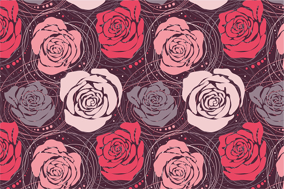 Seamless Rose Pattern