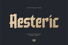 Aesteric Blackletter Gothic Font