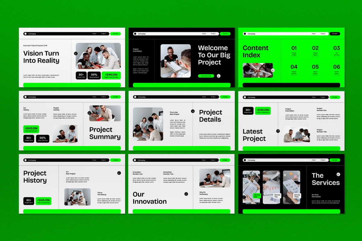 White Project Proposal Google Slide, a Presentation Template by graphicook (Photo 2 of 5)