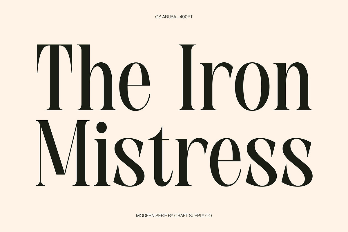 CS Aruba, a Serif Font by Craft Supply Co. (Photo 2 of 8)