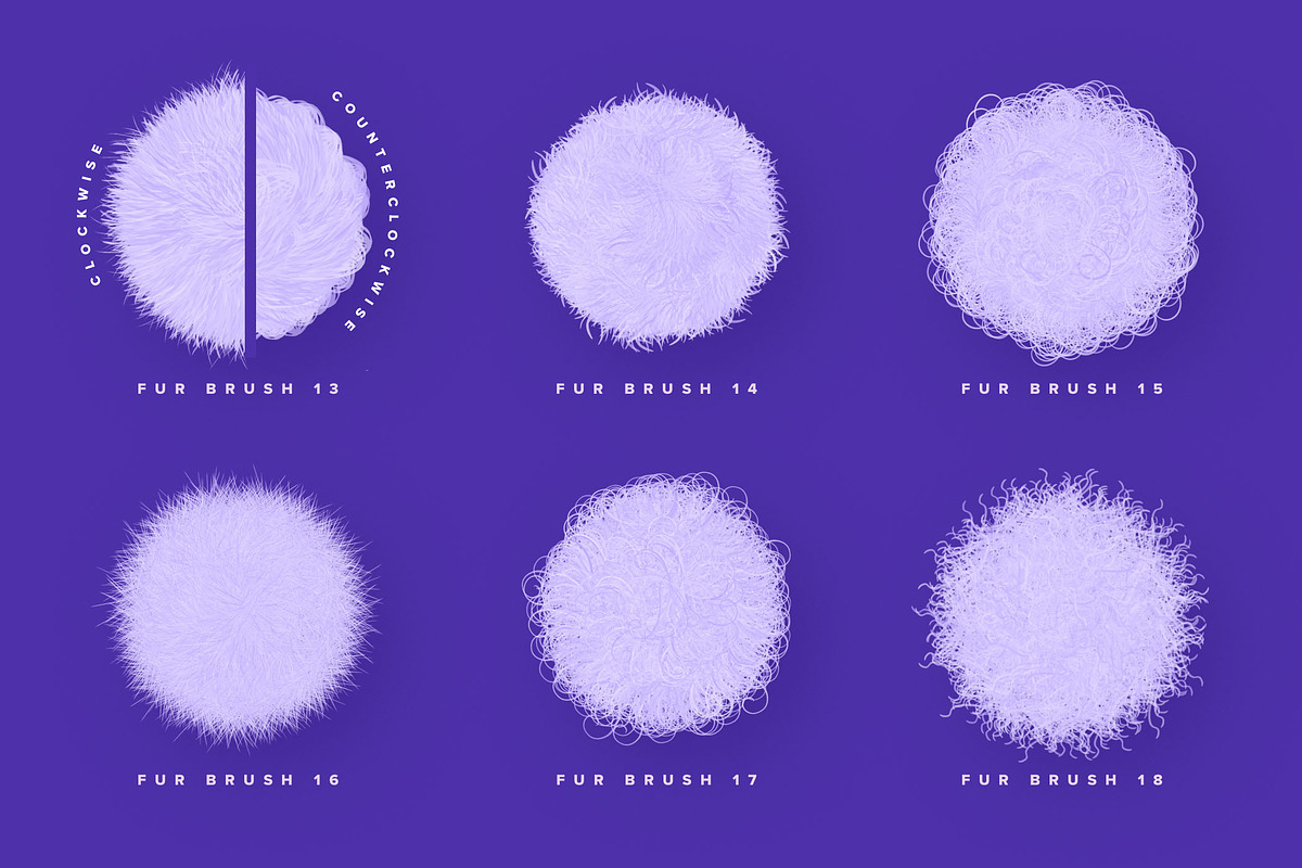 Fur & Wool Procreate Brushes, a Brush Add-On by Creative Veila (Photo 10 of 12)