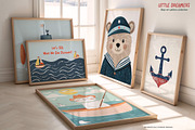 Boys Room Nursery Wall Art Prints, a Background Graphic by Essentially Nomadic (Thumbnail 4 of 11)