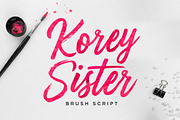 Korey Sister - Brush Font, a Handwritten Font by Dhan Studio (Thumbnail 6 of 9)