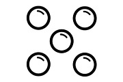 Bubble icon, an Outline Icon by Sumberpangan (Thumbnail 4 of 5)