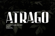 Atrago Creative Display Font, a Sans Serif Font by Artiveko (Thumbnail 1 of 8)