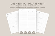 Generic Planning Pages Set V-16, a Stationery Template by shahsoft (Thumbnail 1 of 3)