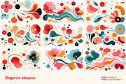Organic shapes. 35 images, a Decorative Illustration by Handmadefont (Thumbnail 4 of 10)