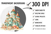 Whimsical Summer Sandcastle Clipart, an Illustration by Craft Nest (Thumbnail 2 of 12)