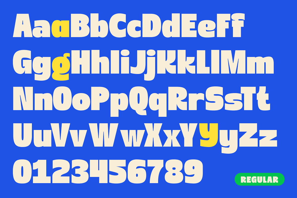 Kura – Funky Bold Display Sans Font, a Sans Serif Font by Sekyra Lab (Photo 2 of 12)