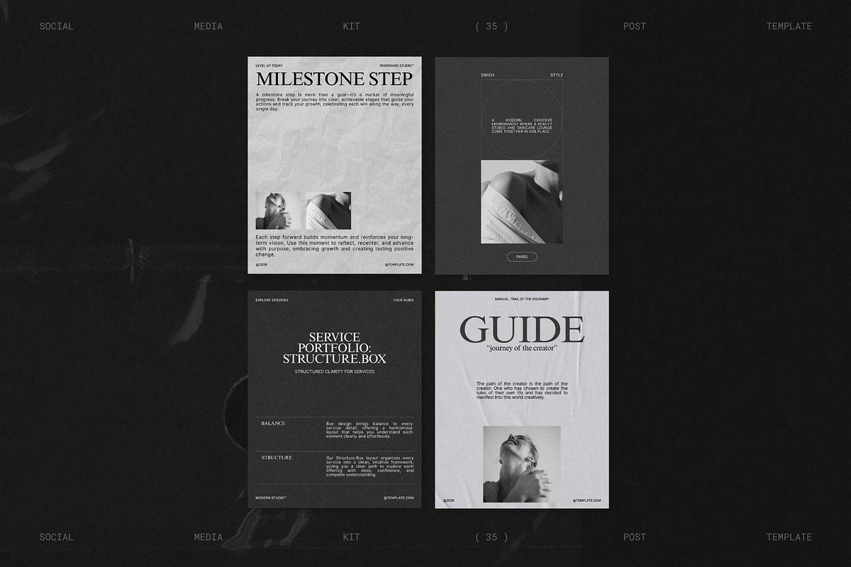 RIVA | Instagram Post Template (I), a Social Media Template by Prapti Design (Photo 3 of 10)