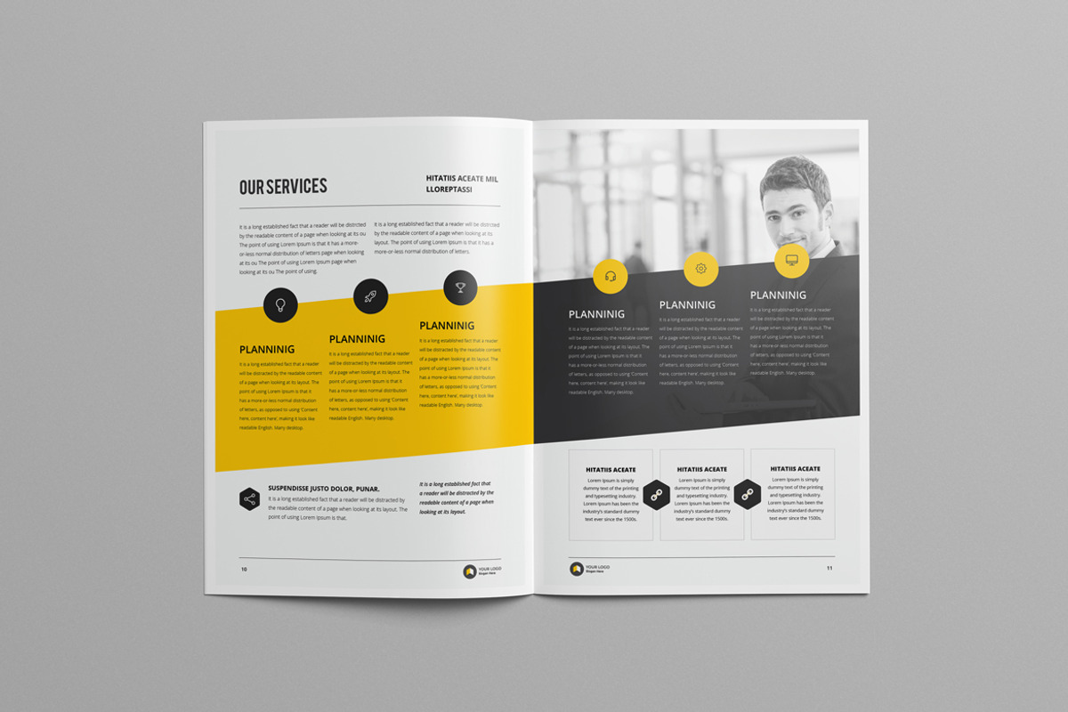 Annual Report Template, a Brochure Template by Pro-Gh (Photo 11 of 12)