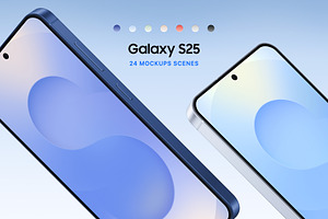 Galaxy S25 Mockups Scenes, an Android Mockup by Asylab