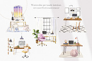 Home workplace interior creator, a Work Illustration by Volha Studio (Thumbnail 7 of 10)