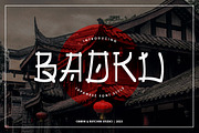 Baoku | Japanese Style Font, a Handwritten Font by Brew & Butcher Studio (Thumbnail 1 of 8)