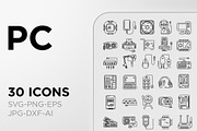 Computer & hardware icon pack, an Outline Icon by TiveCreate (Thumbnail 3 of 4)