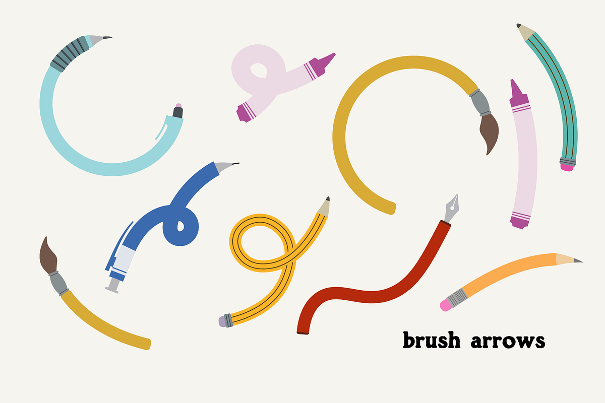 ARTISTIC ARROWS (100 illustrations), an Object Illustration by Bonfloret Studio (Photo 7 of 10)