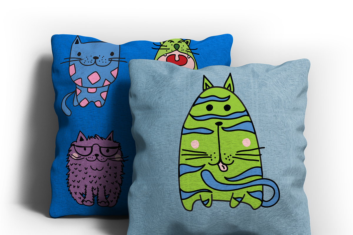 Doodle Cats, an Animal Illustration by Virinaflora (Photo 8 of 8)