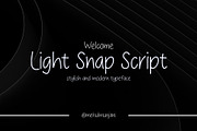 Light Snap 2 Sans Serif Font, a Sans Serif Font by Mehul Munjani (Thumbnail 1 of 8)
