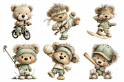Teddy Bear Sports Clipart, an Illustration by Daily.Designs (Thumbnail 3 of 7)