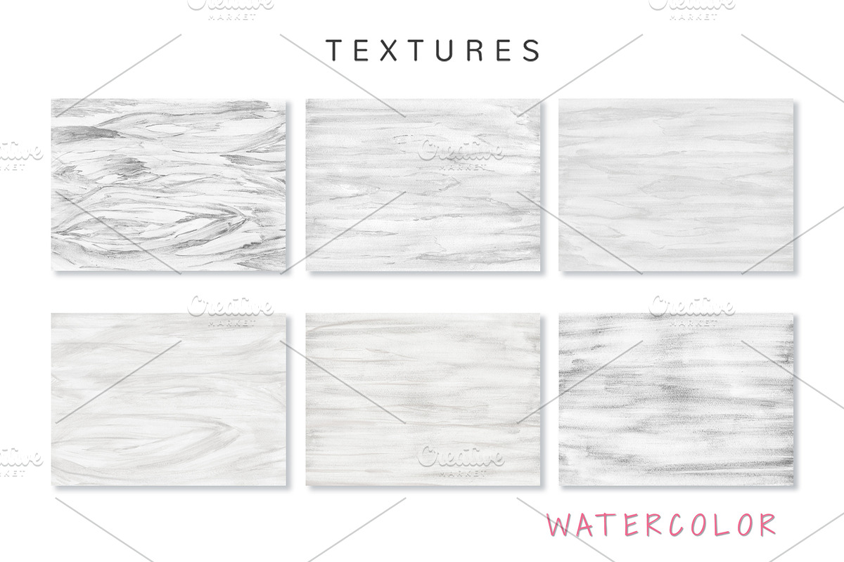 White Watercolor textures, a Texture Graphic by Color_Brush (Photo 3 of 6)