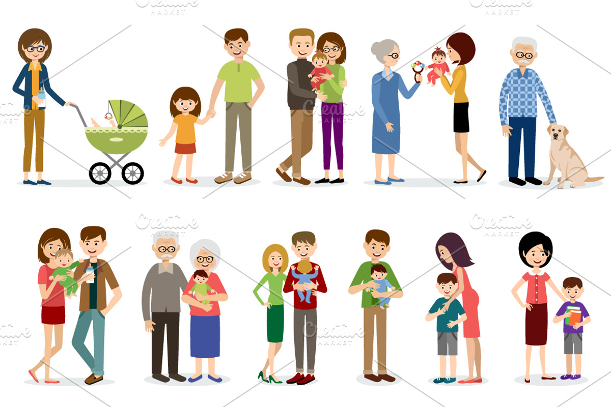 Big family, a Person Illustration by Gurza SHOP (Photo 3 of 4)
