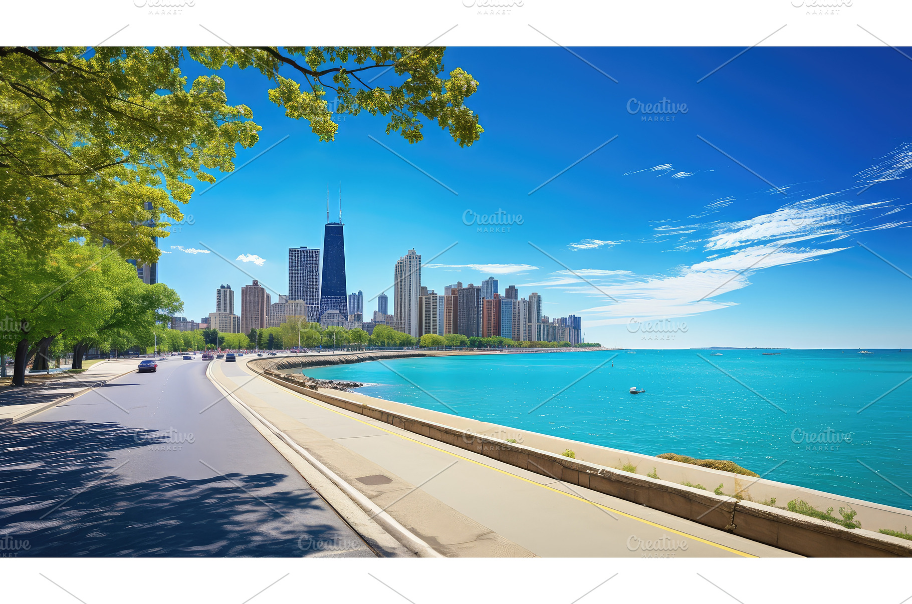 sand lake shore drive ai generated, a Sports & Recreation Photo by pikepicture