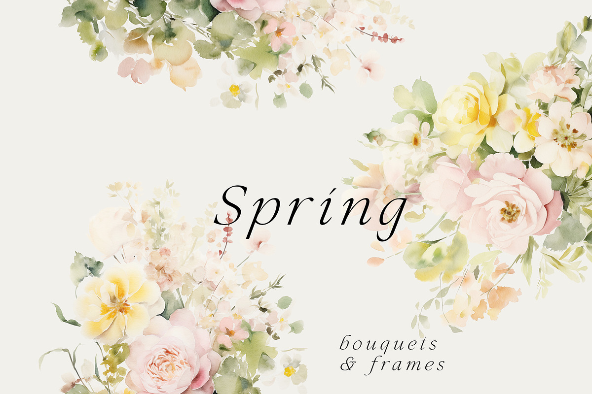 Watercolor Floral Bundle (45 in 1), a Decorative Illustration by Lana Elanor (Photo 58 of 180)
