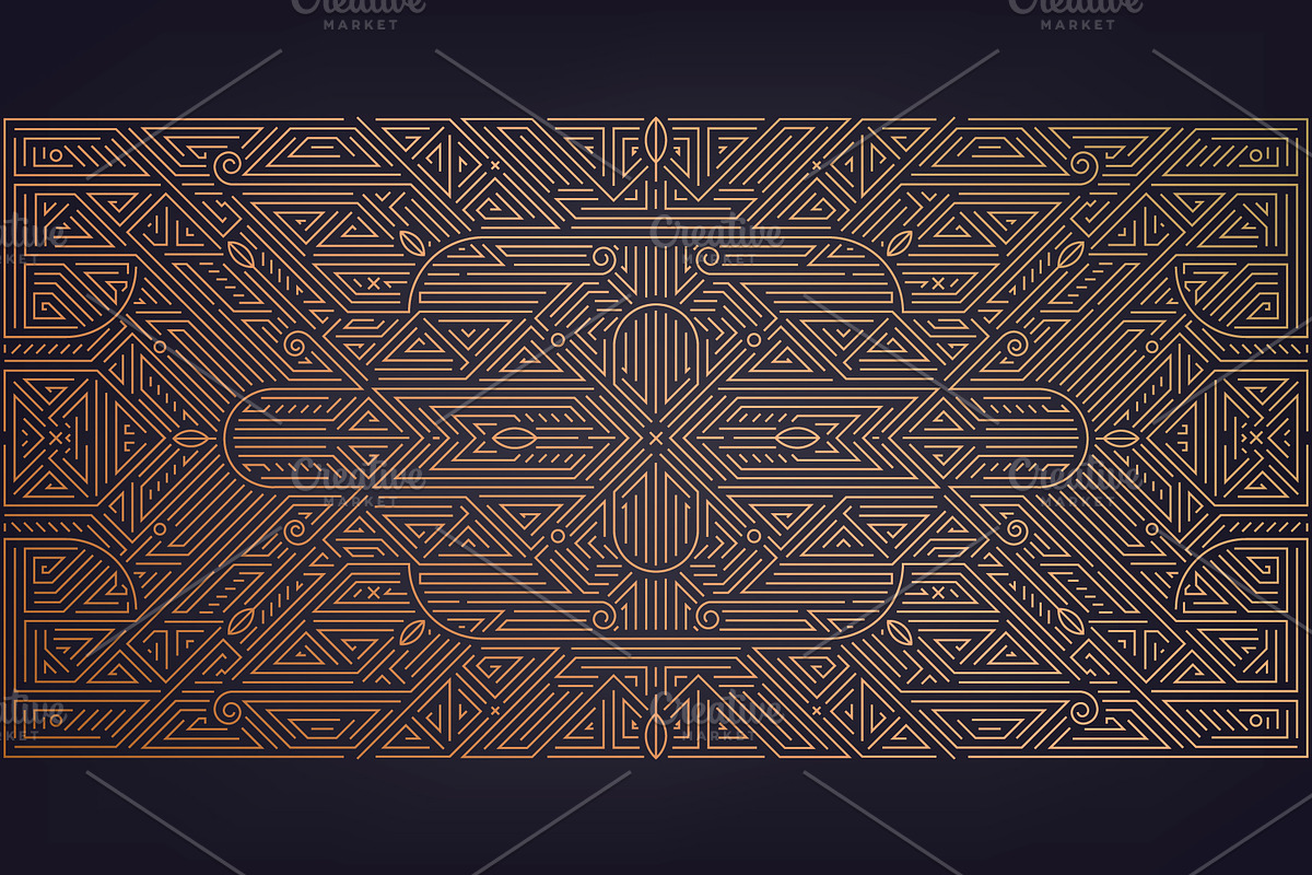 Art Deco Geometric Backgrounds, a Pattern Graphic by Marylia (Photo 3 of 12)