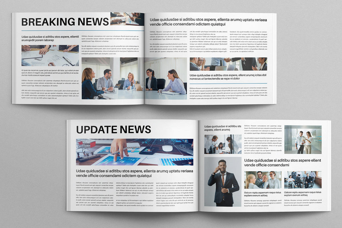 Newsletter Template, a Brochure Template by E-Type (Photo 3 of 7)
