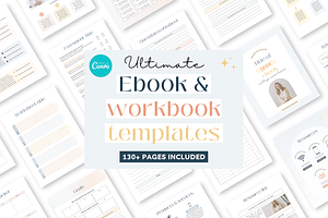 Ebook Workbook Canva Template, a Templates & Theme by Cate Creates