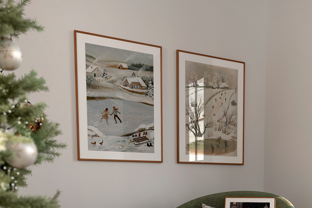 SEASON'S GREETINGS Christmas Mockups, a Household Mockup by The Bambi Collective (Photo 8 of 16)