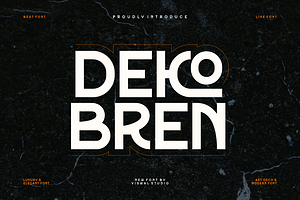 Deco Bren - Modern Font