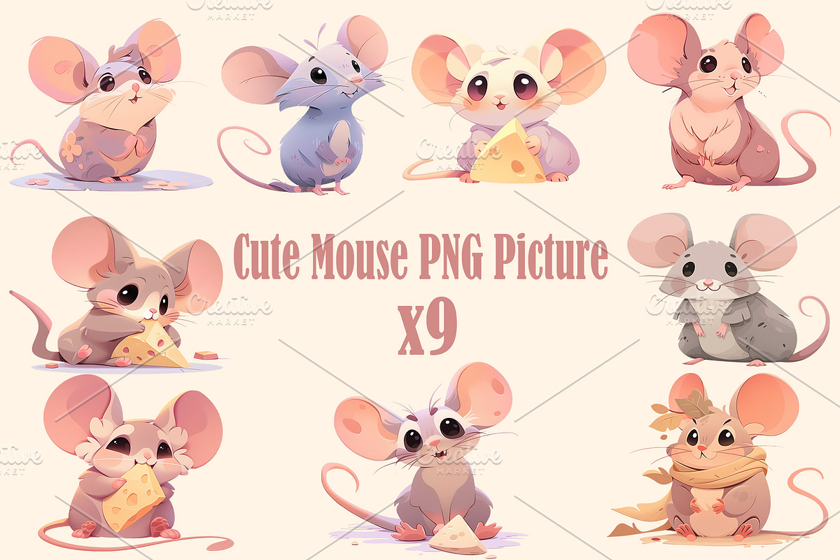 Cute animal collection 400 PNG, an Animal Illustration by DesignFolioHub (Photo 7 of 34)