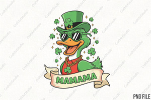 St. Patrick's Day, Mama Png, an Illustration by CraftArtStudio