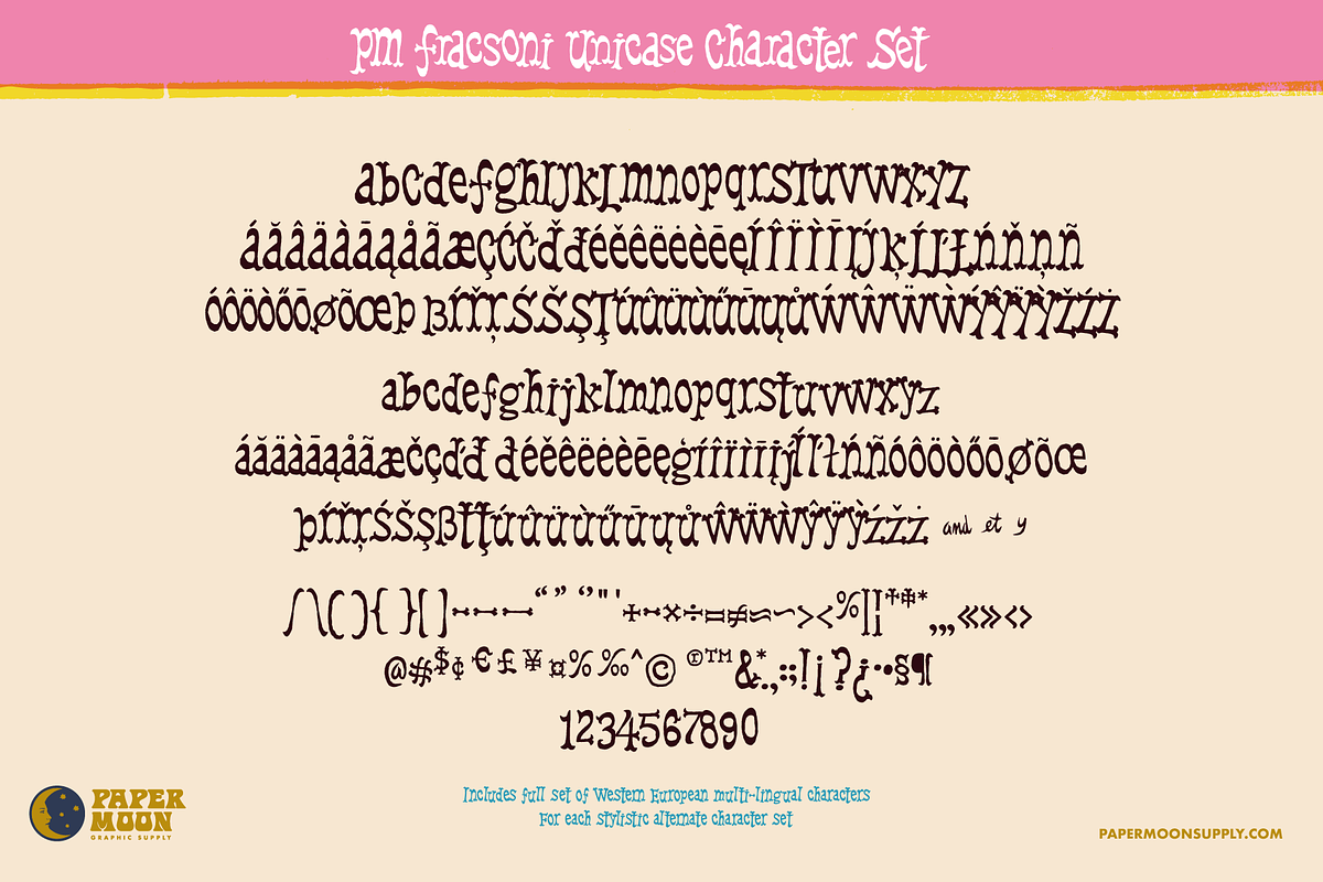 PM Frasconi Midcentury Woodcut Font, a Handwritten Font by Paper Moon Graphic Supply (Photo 2 of 17)