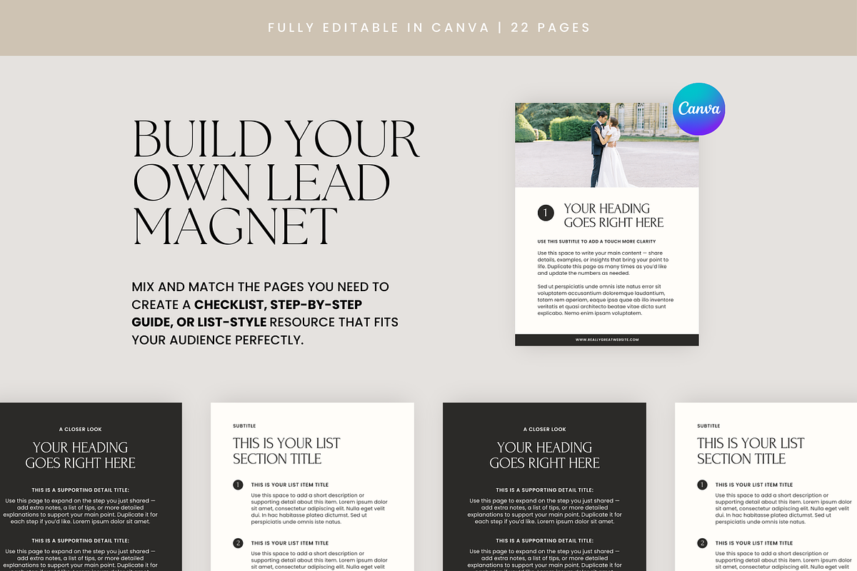 Lead Magnet Template | Canva, a Marketing Template by Rosetta Lane Design (Photo 3 of 8)