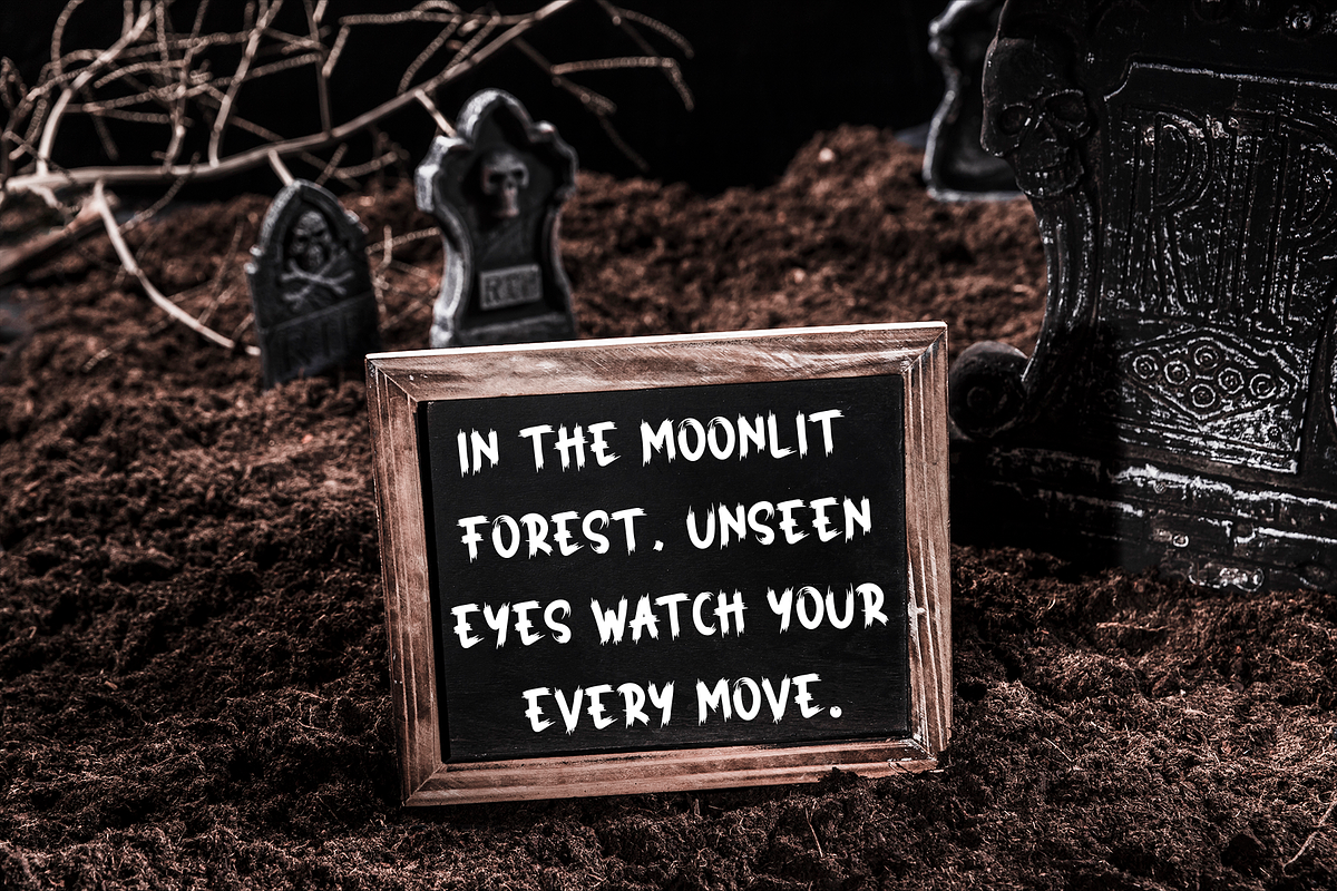Spooky Scary | Script Font, a Script Font by Scratchones (Photo 6 of 8)
